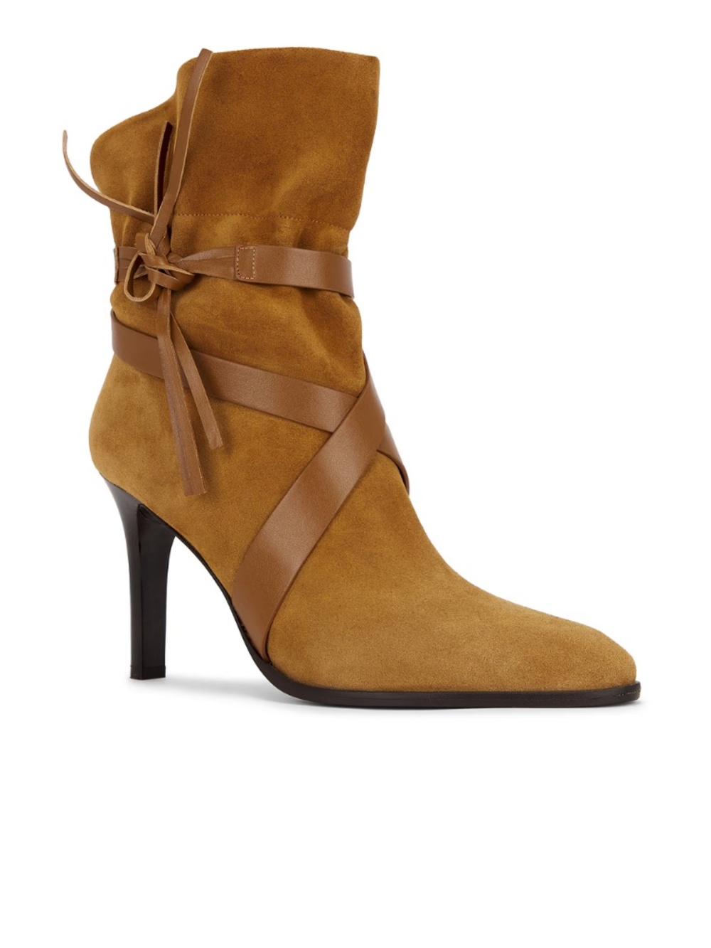 NIB Isabel Marant Atiny Wrap Boot - Cognac Size 38EU / 7 - 7.5US